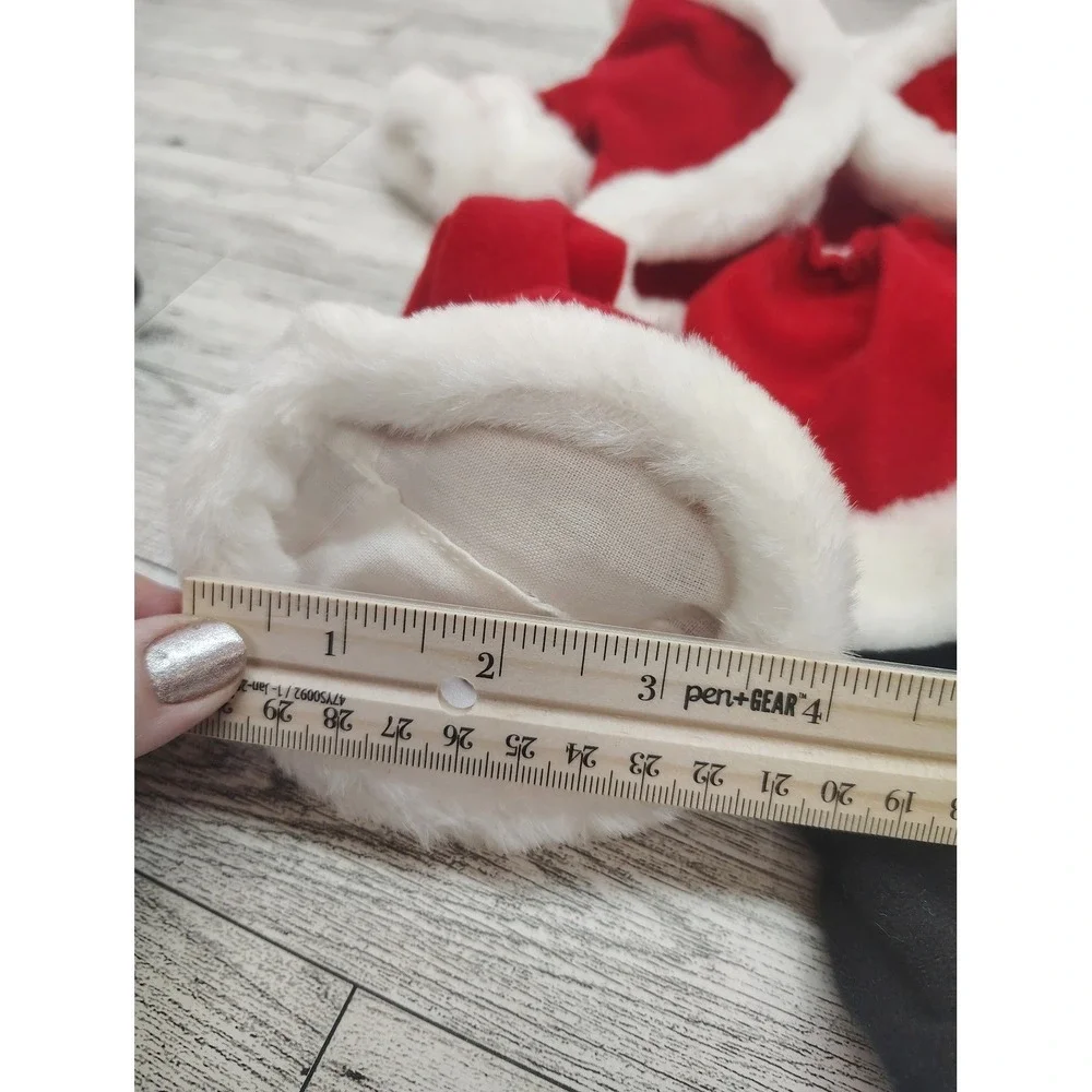 Doll Santa Costume Set • Christmas Holiday Outfit‎ • Red White Festive Clothes - Picture 3 of 9